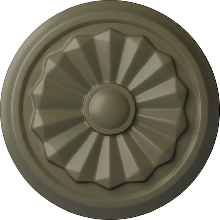 Olivia Ceiling Medallion (Fits Canopies Up To 2 1/8), Hnd-Painted Spartan Stone, 7 7/8OD X 1 1/8P